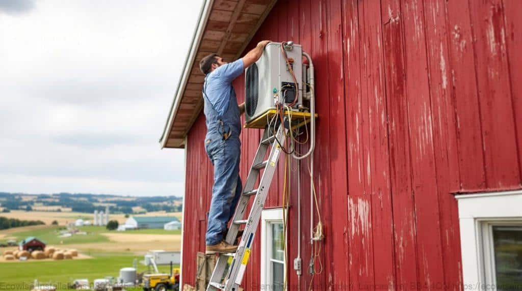 farm air source heat pumps