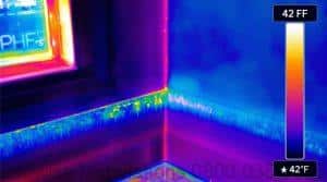 cold walls indicate insulation issues